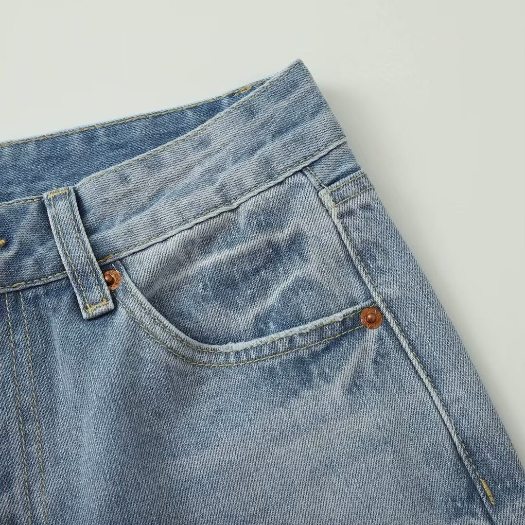 Jean Femme Coupe Droite Taille Haute – Style Décontracté & Chic - Louis Alat