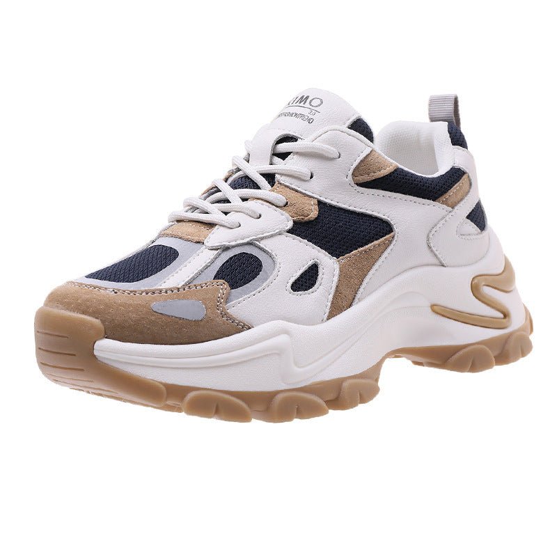 Trifle Retro Sneakers Casual – Sneakers à Couleur Assortie pour Étudiant (Noir, Kaki) - Louis Alat