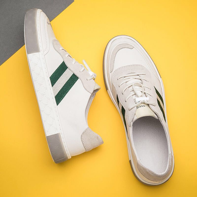 Chaussures en Cuir Blanc pour Homme – Élégance Décontractée - Louis Alat