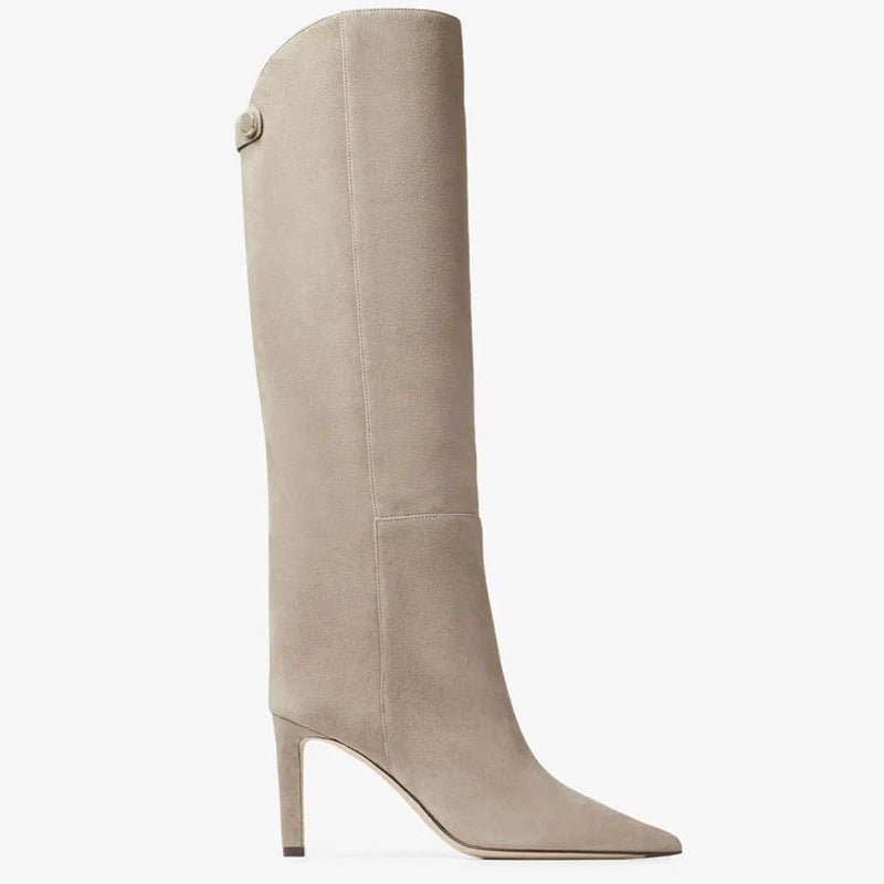 Bottes Élégance Haute Tige – Cuir Lisse & Talon Fin - Louis Alat