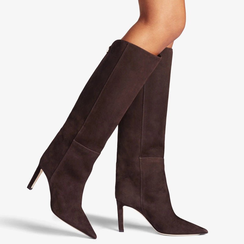 Bottes Élégance Haute Tige – Cuir Lisse & Talon Fin - Louis Alat