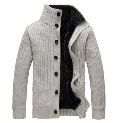 Veste Tricot Homme Hiver – Col Montant & Doublure Thermique - Louis Alat