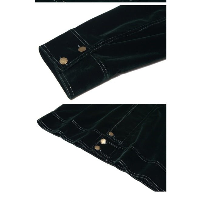 Veste Homme Velours Vert Foncé – Élégance Exclusive Style Hong Kong - Louis Alat