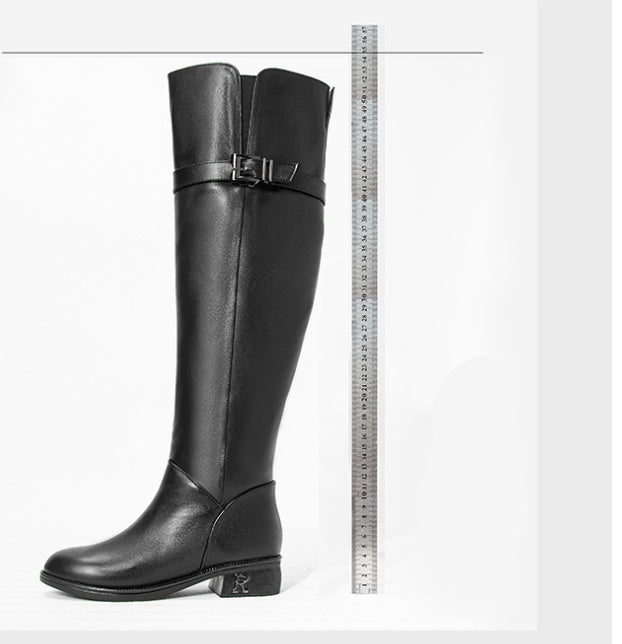 Bottes Hautes Femme « Royal Shearling » – Cuir Véritable & Doublure Laine Mérinos - Louis Alat
