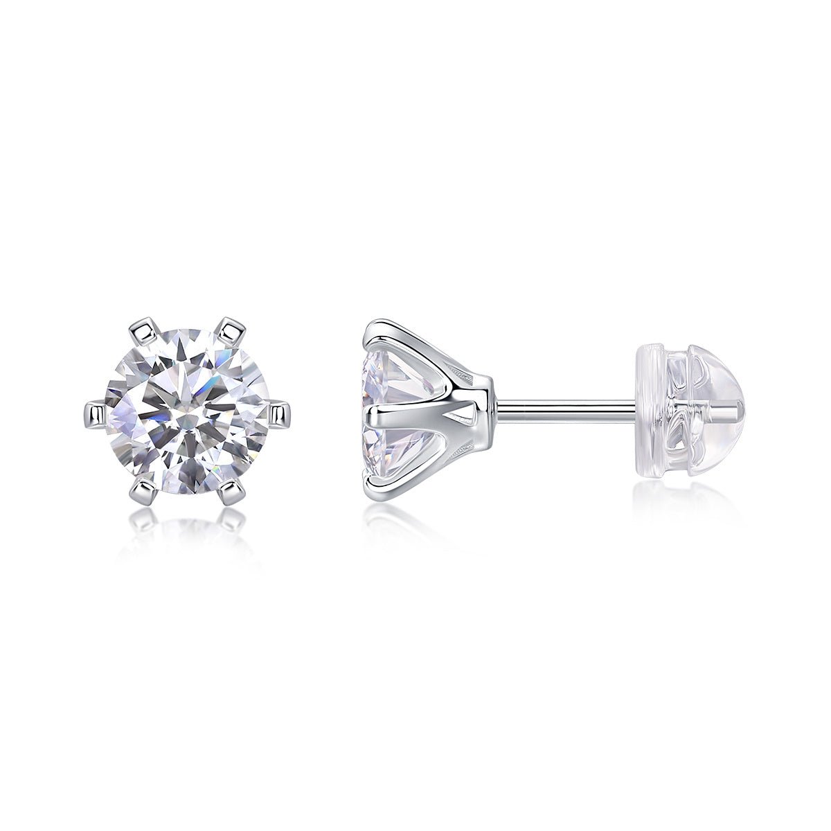 🌙 Quiet Luxury – Boucles d’Oreilles Clou en Moissanite & Argent S925 - Louis Alat