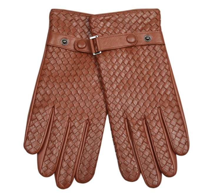 Gants en cuir tressé pour homme – Collection Luxe Automne & Hiver - Louis Alat