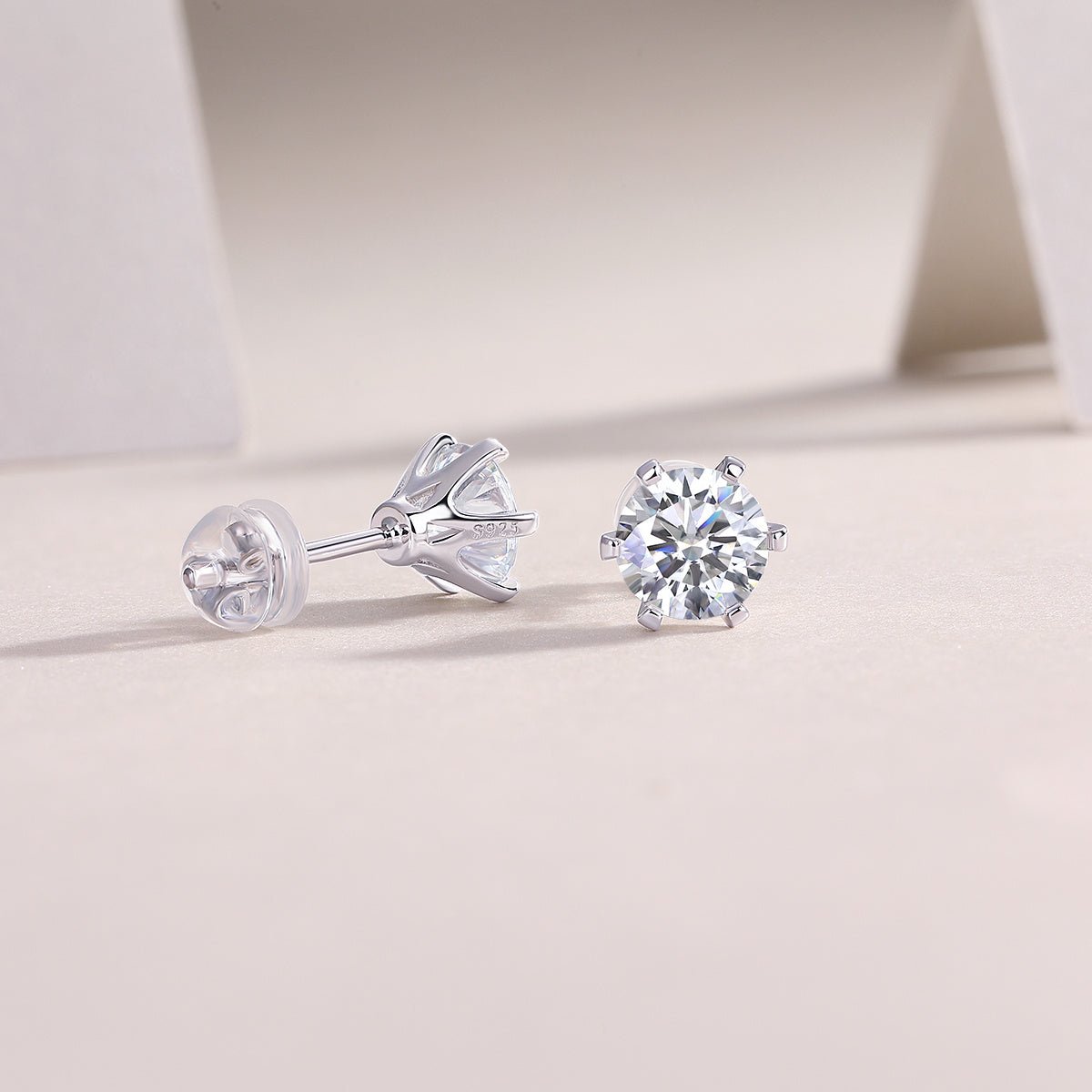 🌙 Quiet Luxury – Boucles d’Oreilles Clou en Moissanite & Argent S925 - Louis Alat