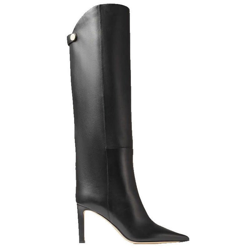 Bottes Élégance Haute Tige – Cuir Lisse & Talon Fin - Louis Alat