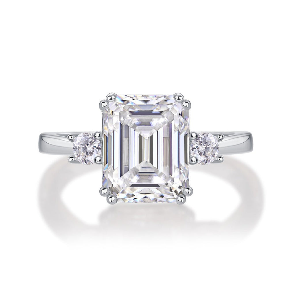 Bague de Fiançailles Émeraude en Moissanite - Louis Alat