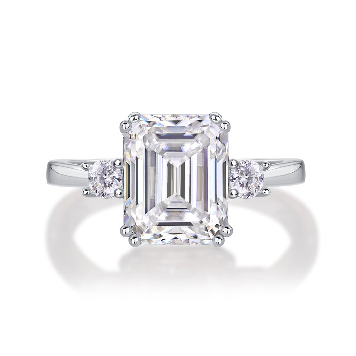 Bague de Fiançailles Émeraude en Moissanite - Louis Alat