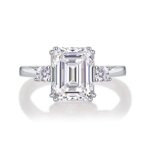 Bague de Fiançailles Émeraude en Moissanite - Louis Alat