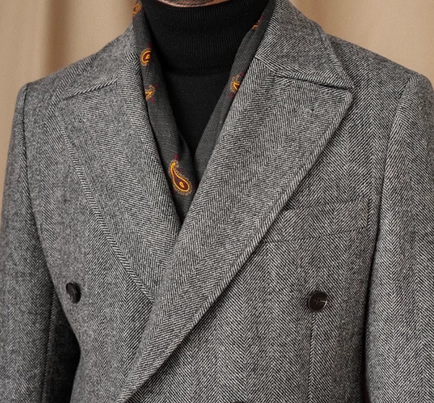 Polo Coat Milanais – Manteau Long Double Boutonnage en Laine - Louis Alat