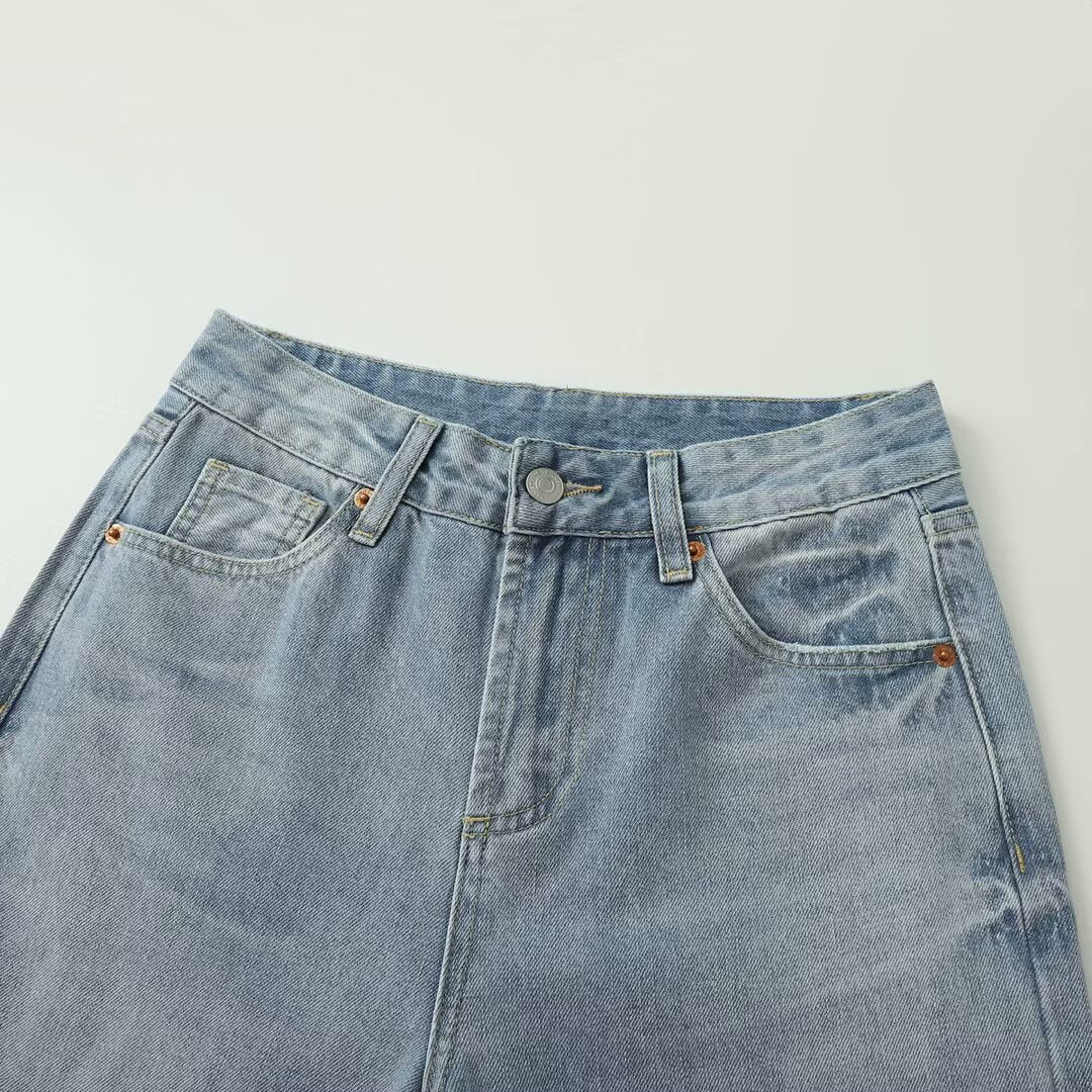 Jean Femme Coupe Droite Taille Haute – Style Décontracté & Chic - Louis Alat