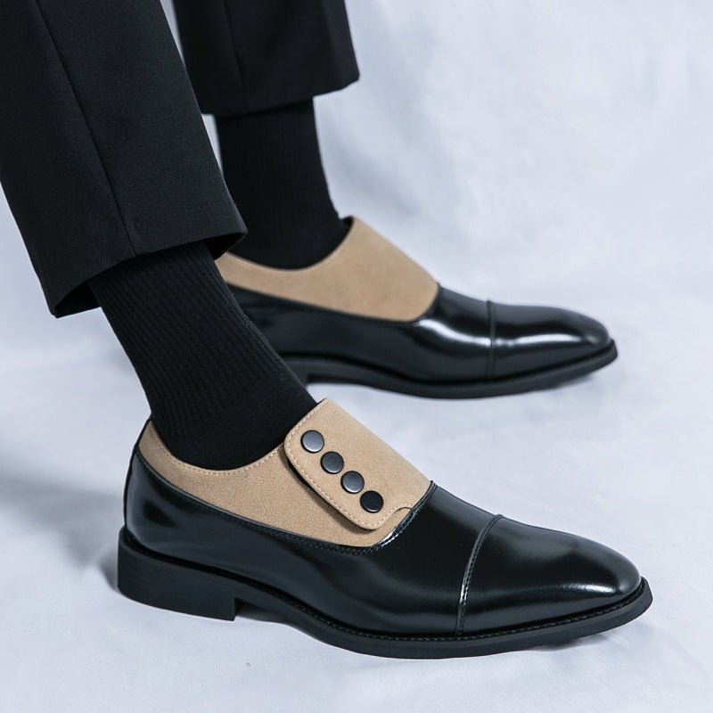 Mocassins Homme Cuir à Bout Pointu Sans Lacets Luxe - Louis Alat