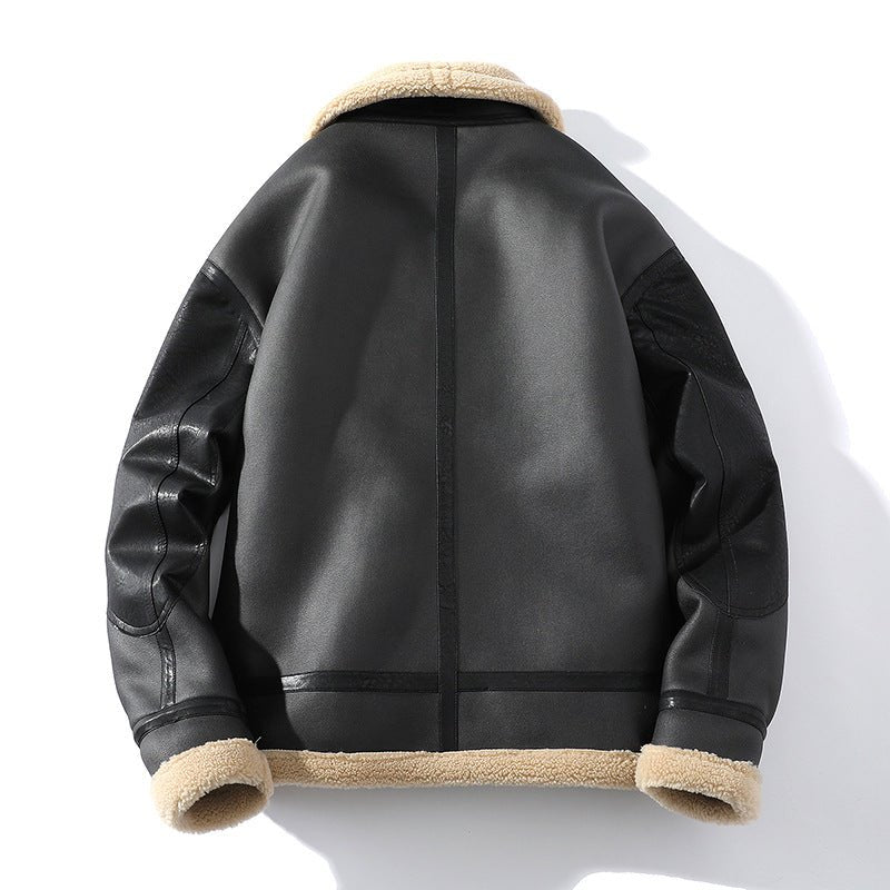 Blouson Hiver Homme Doublé Polaire – Style Shearling Vintage - Louis Alat