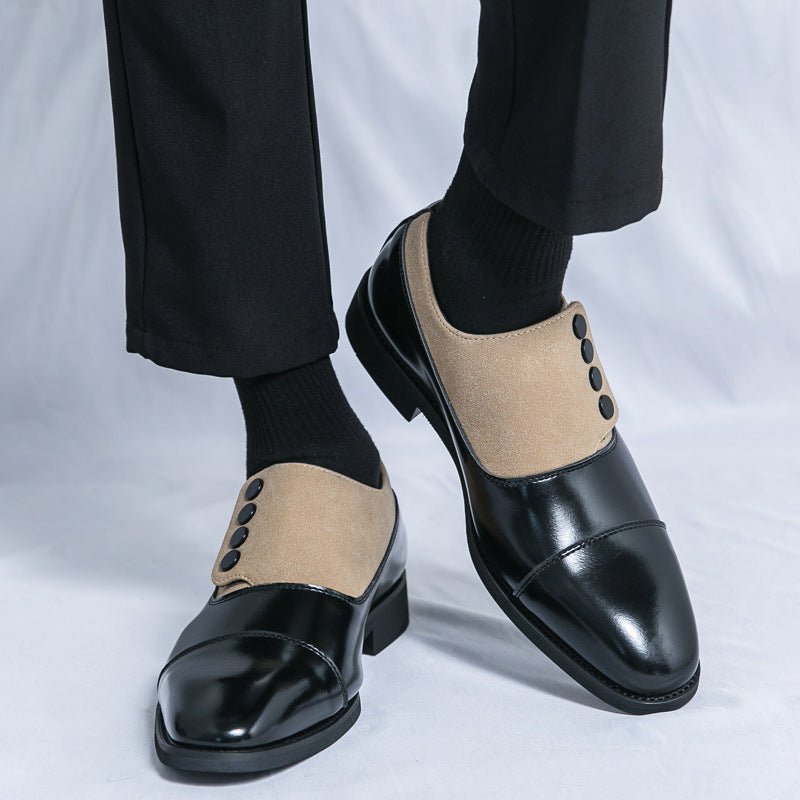 Mocassins Homme Cuir à Bout Pointu Sans Lacets Luxe - Louis Alat