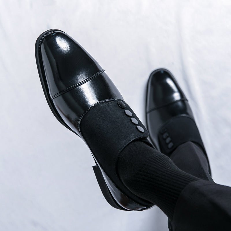 Mocassins Homme Cuir à Bout Pointu Sans Lacets Luxe - Louis Alat