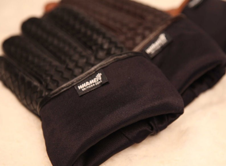 Gants en cuir tressé pour homme – Collection Luxe Automne & Hiver - Louis Alat