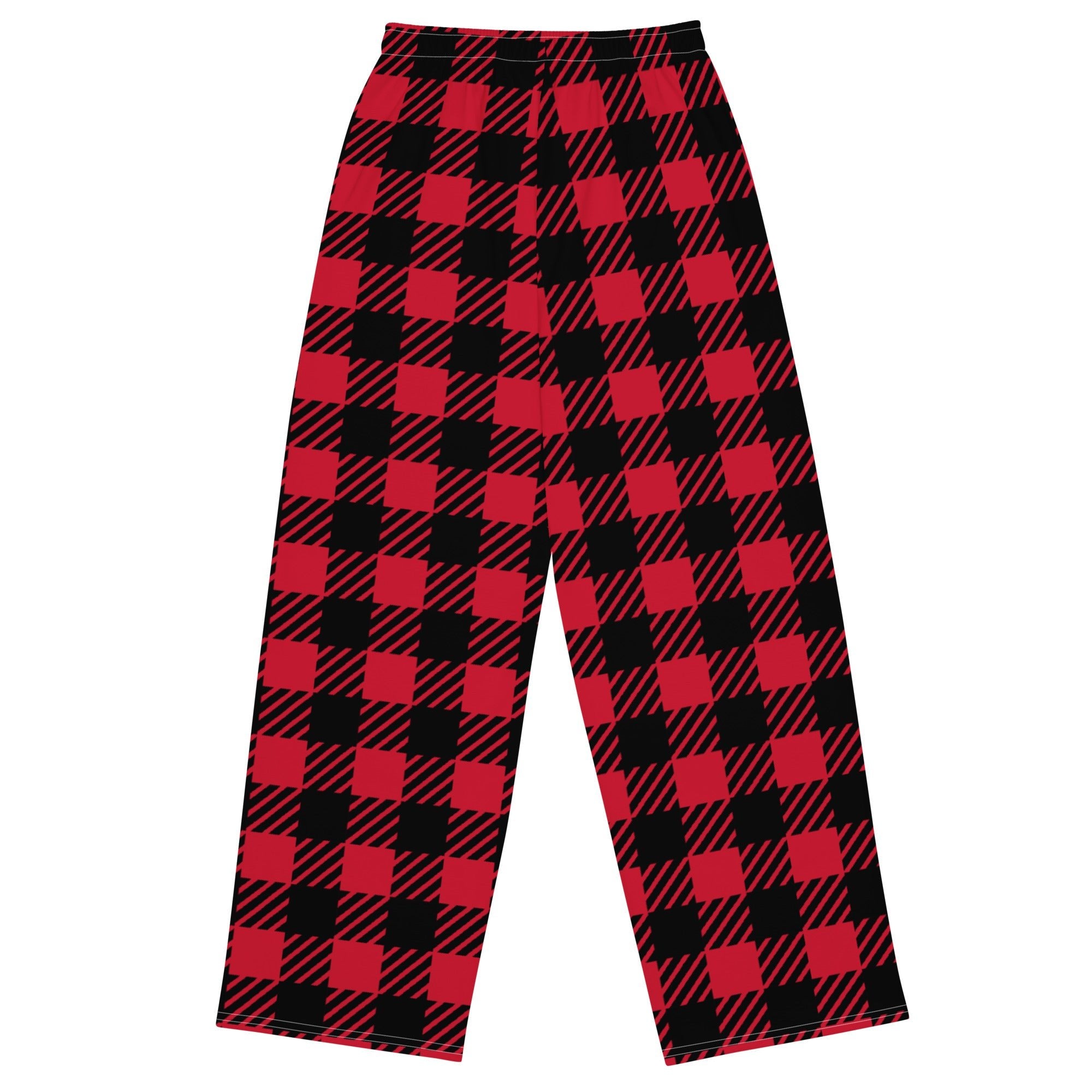 Pantalon Unisexe Plaid Rouge – Confort & Style Urbain - Louis Alat