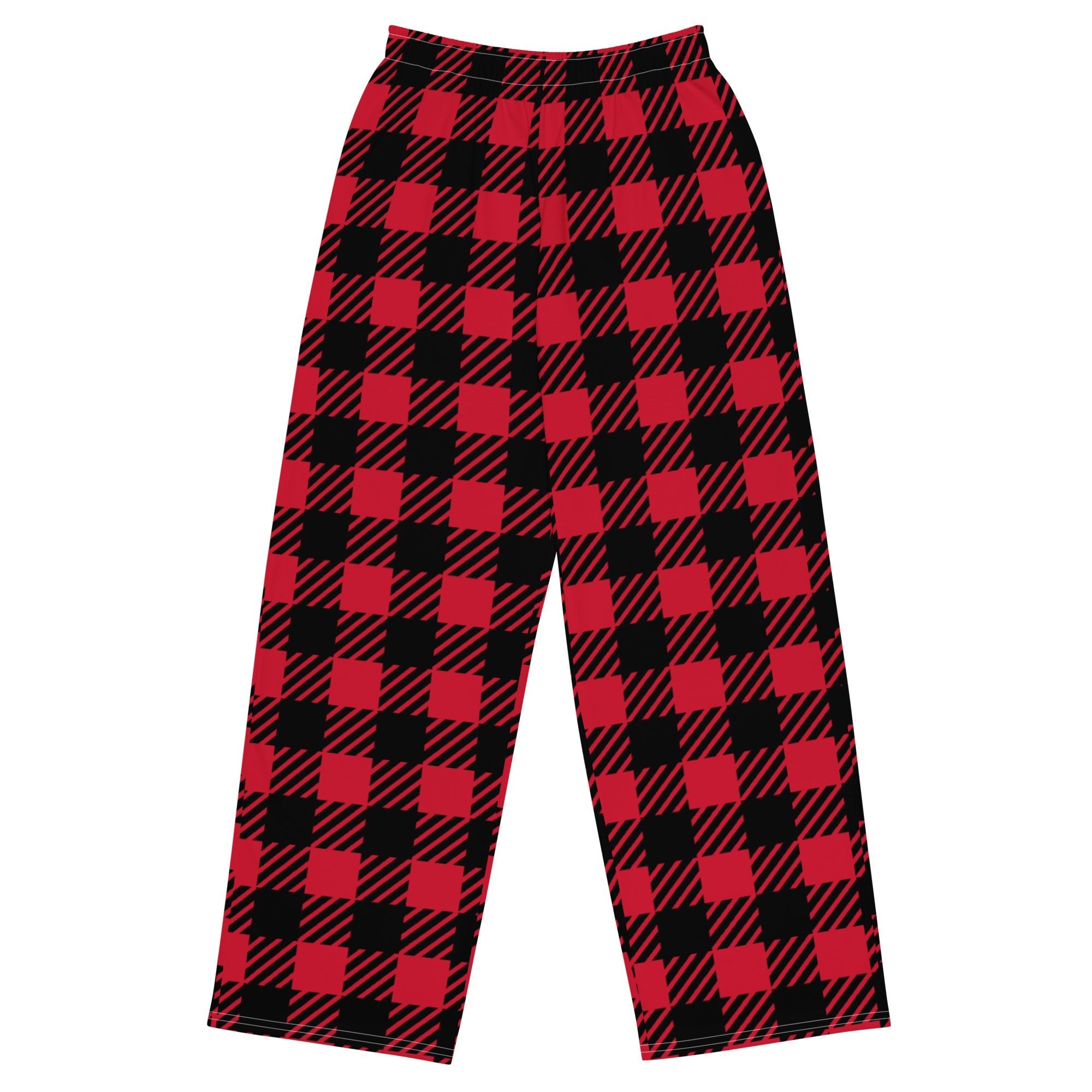 Pantalon Unisexe Plaid Rouge – Confort & Style Urbain - Louis Alat