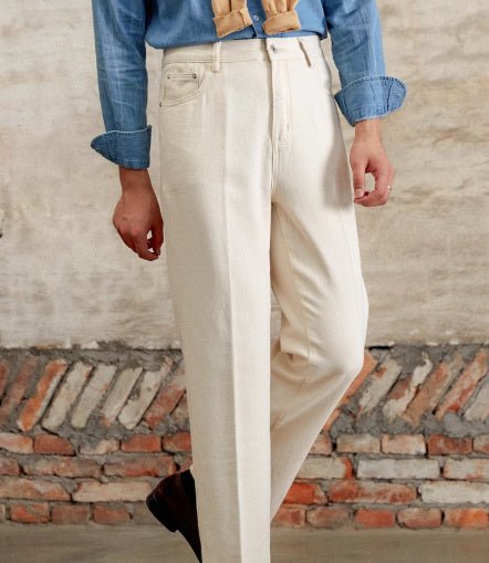 Jeans Droit Coton Britannique — Élégance Old Money - Louis Alat