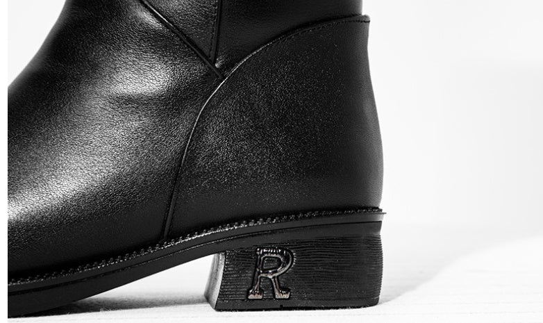 Bottes Hautes Femme « Royal Shearling » – Cuir Véritable & Doublure Laine Mérinos - Louis Alat
