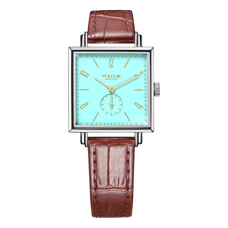 Montre Carrée Minimaliste Unisexe – Cuir Véritable & Mouvement Japonais - Louis Alat