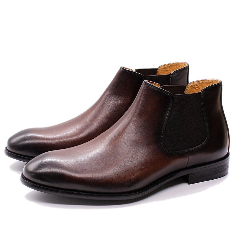 Bottines Homme en Cuir Véritable – Style Classique &amp; Élégance Décontractée - Louis Alat