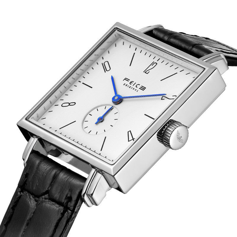 Montre Carrée Minimaliste Unisexe – Cuir Véritable & Mouvement Japonais - Louis Alat