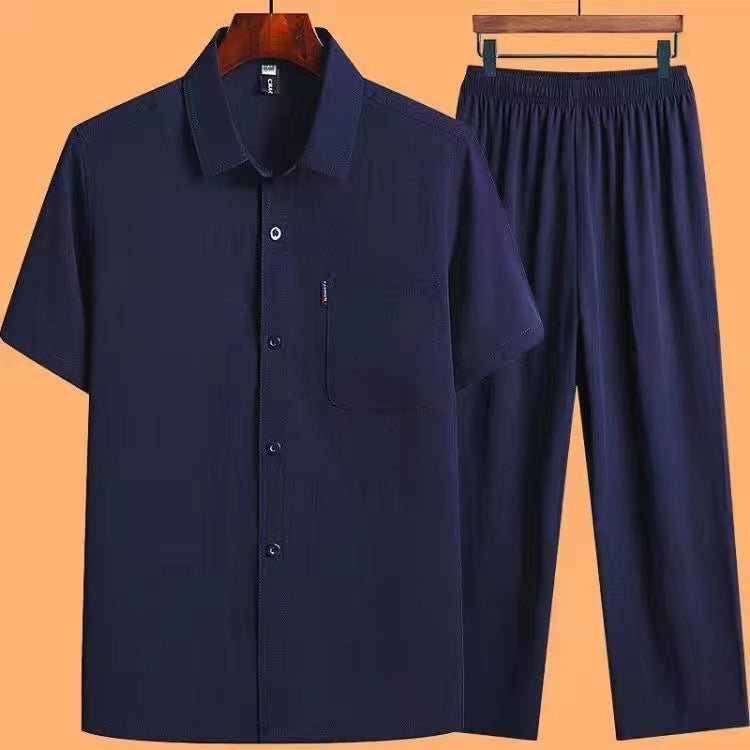Ensemble Décontracté Homme – Chemise & Pantalon en Coton ICE Ultra Léger - Louis Alat