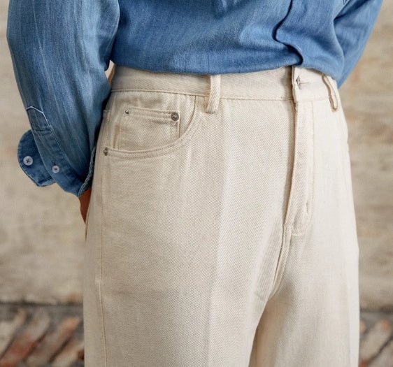 Jeans Droit Coton Britannique — Élégance Old Money - Louis Alat