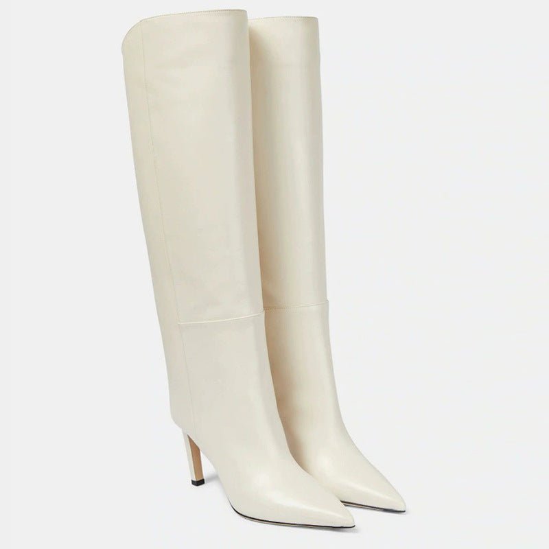 Bottes Élégance Haute Tige – Cuir Lisse & Talon Fin - Louis Alat