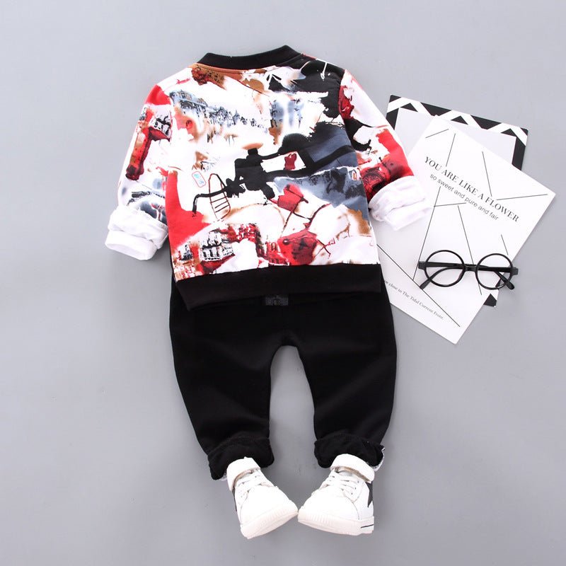 Ensemble Garçon Chic Automne - Hiver – Élégance Coréenne 3 Pièces - Louis Alat