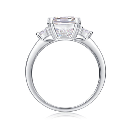 Bague de Fiançailles Émeraude en Moissanite - Louis Alat