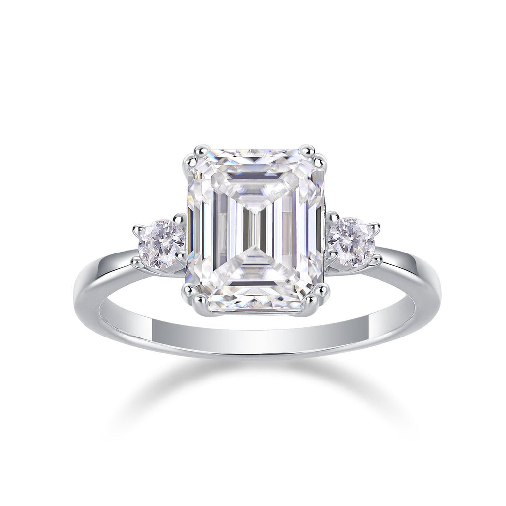 Bague de Fiançailles Émeraude en Moissanite - Louis Alat