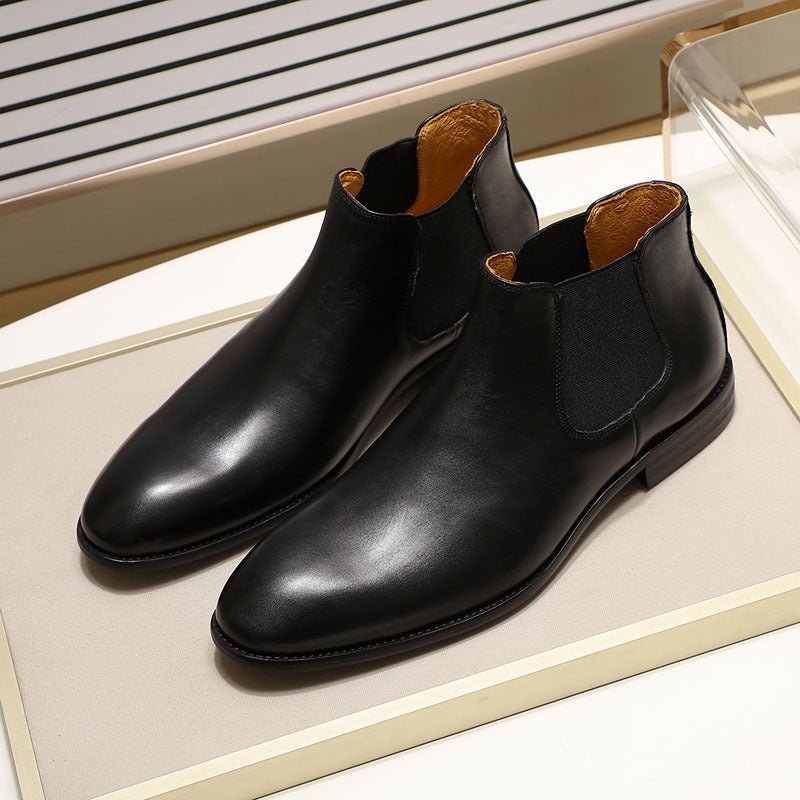 Bottines Homme en Cuir Véritable – Style Classique &amp; Élégance Décontractée - Louis Alat