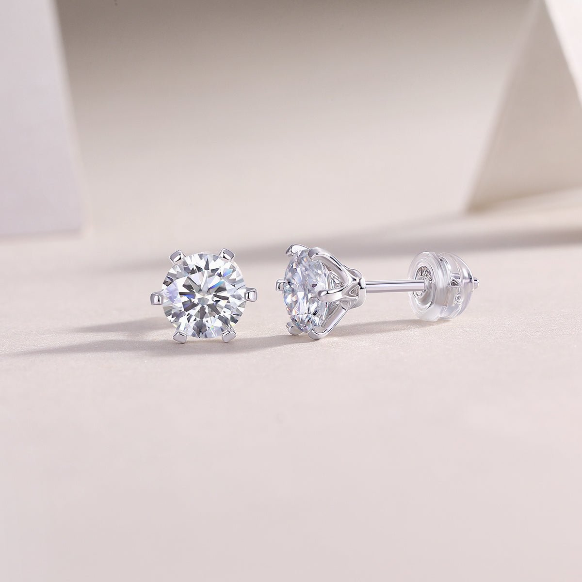 🌙 Quiet Luxury – Boucles d’Oreilles Clou en Moissanite & Argent S925 - Louis Alat