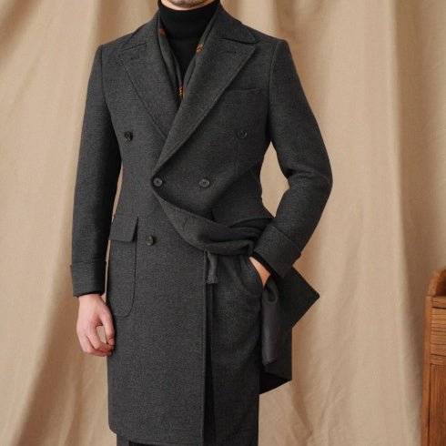 Polo Coat Milanais – Manteau Long Double Boutonnage en Laine - Louis Alat