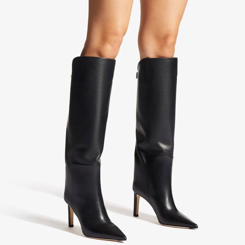 Bottes Élégance Haute Tige – Cuir Lisse & Talon Fin - Louis Alat