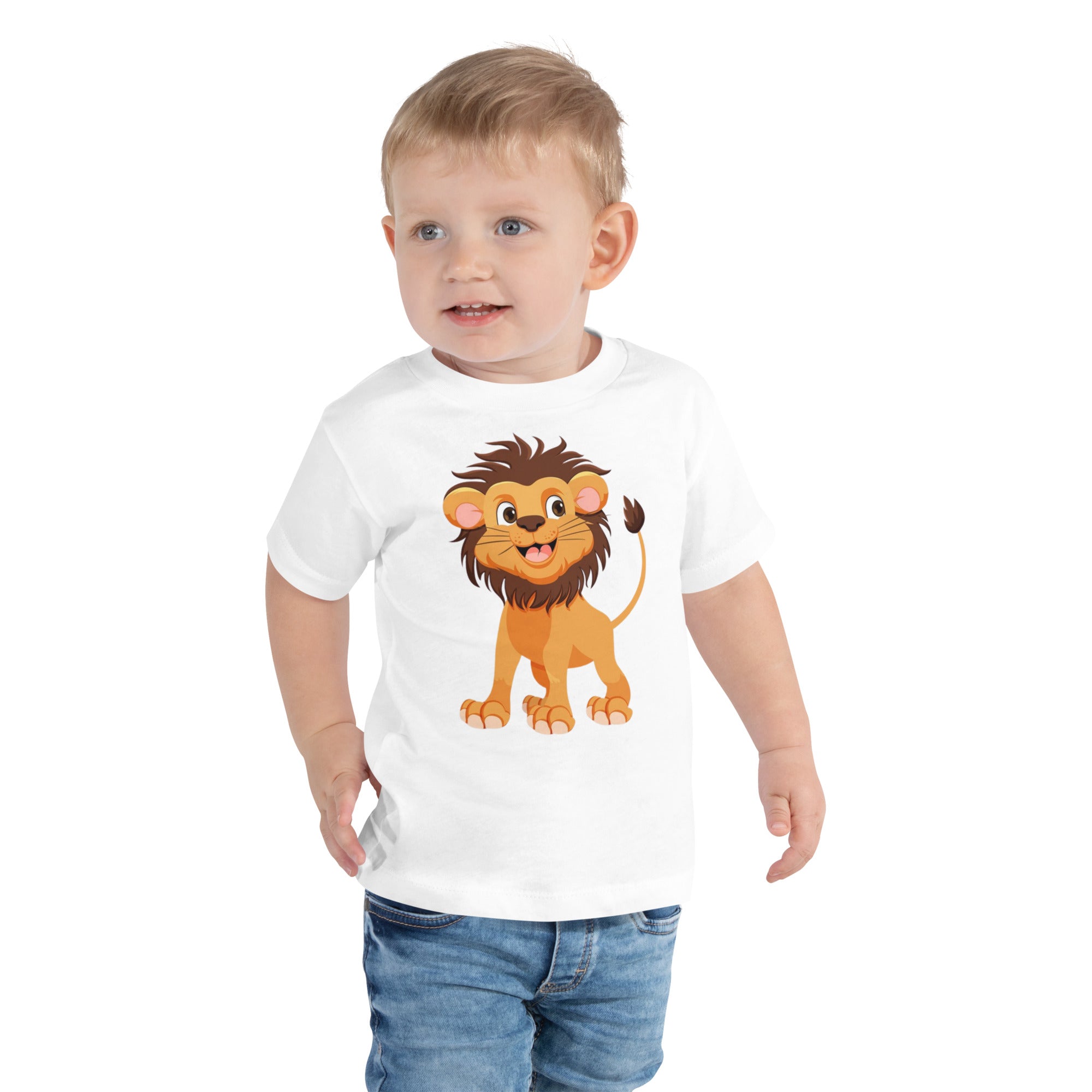 T-shirt Enfant Lion Rigolo – 100% Coton Bio – Doux, Confortable et Résistant (2 - 5 ans) - Louis Alat