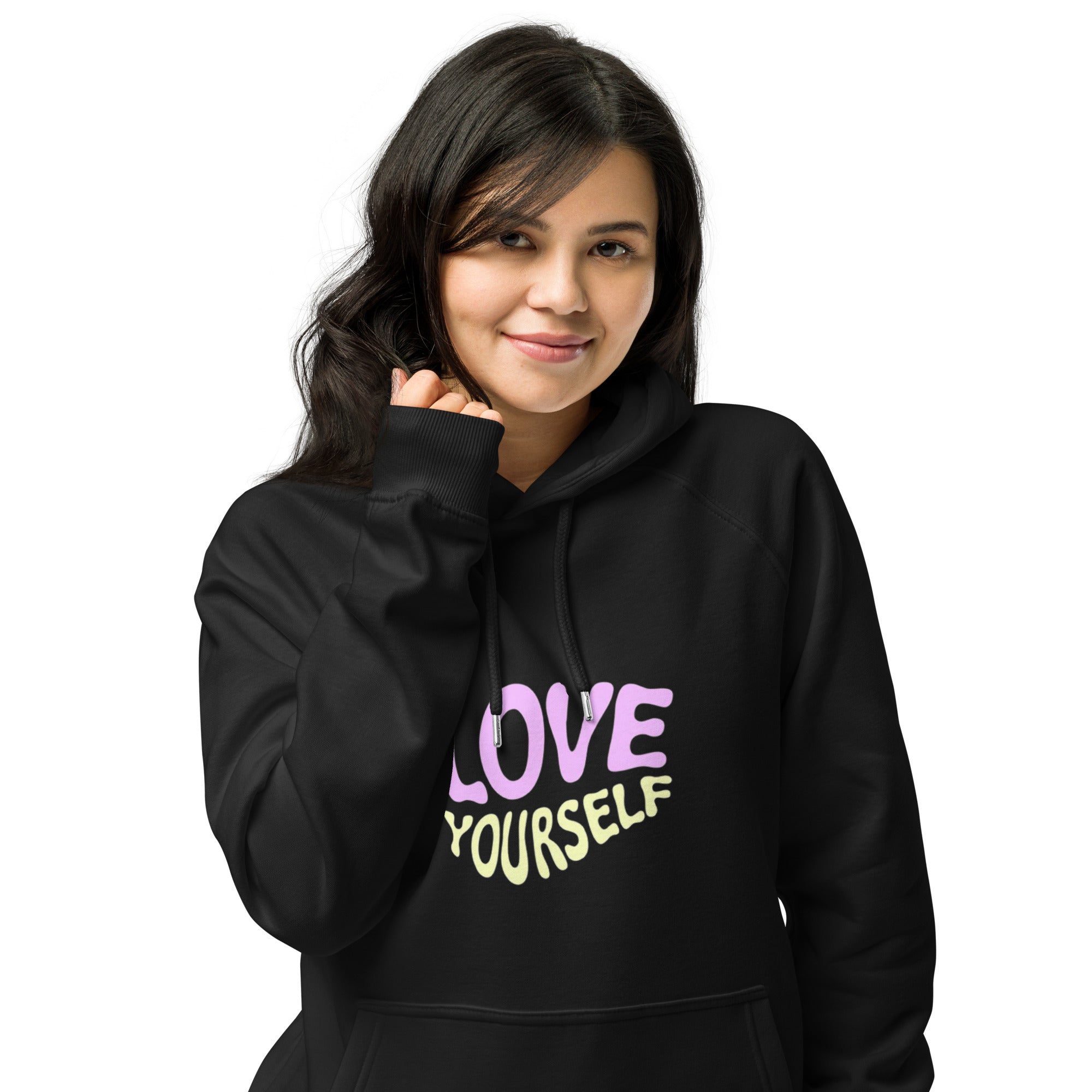 Unisex eco raglan hoodie - Louis Alat