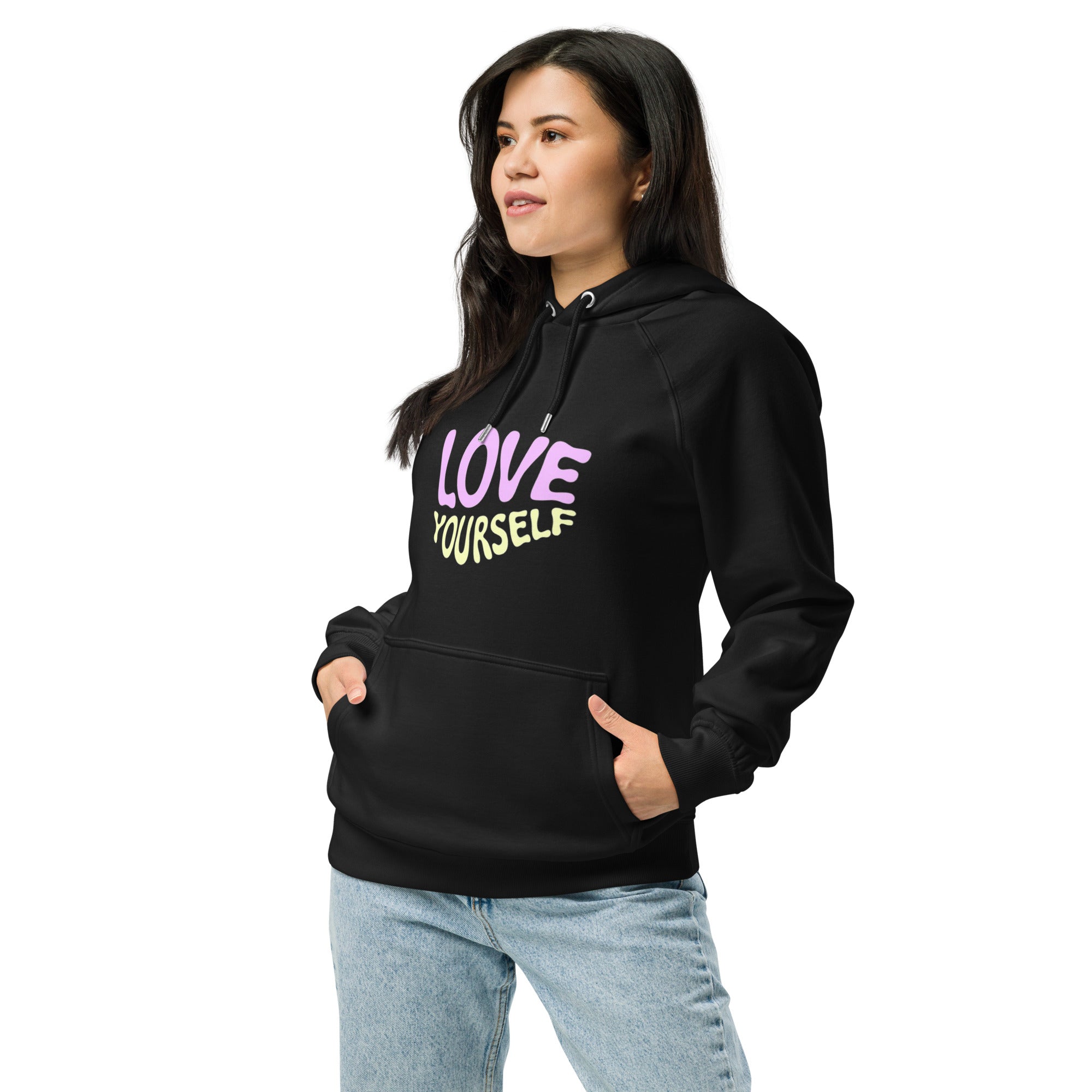 Unisex eco raglan hoodie - Louis Alat