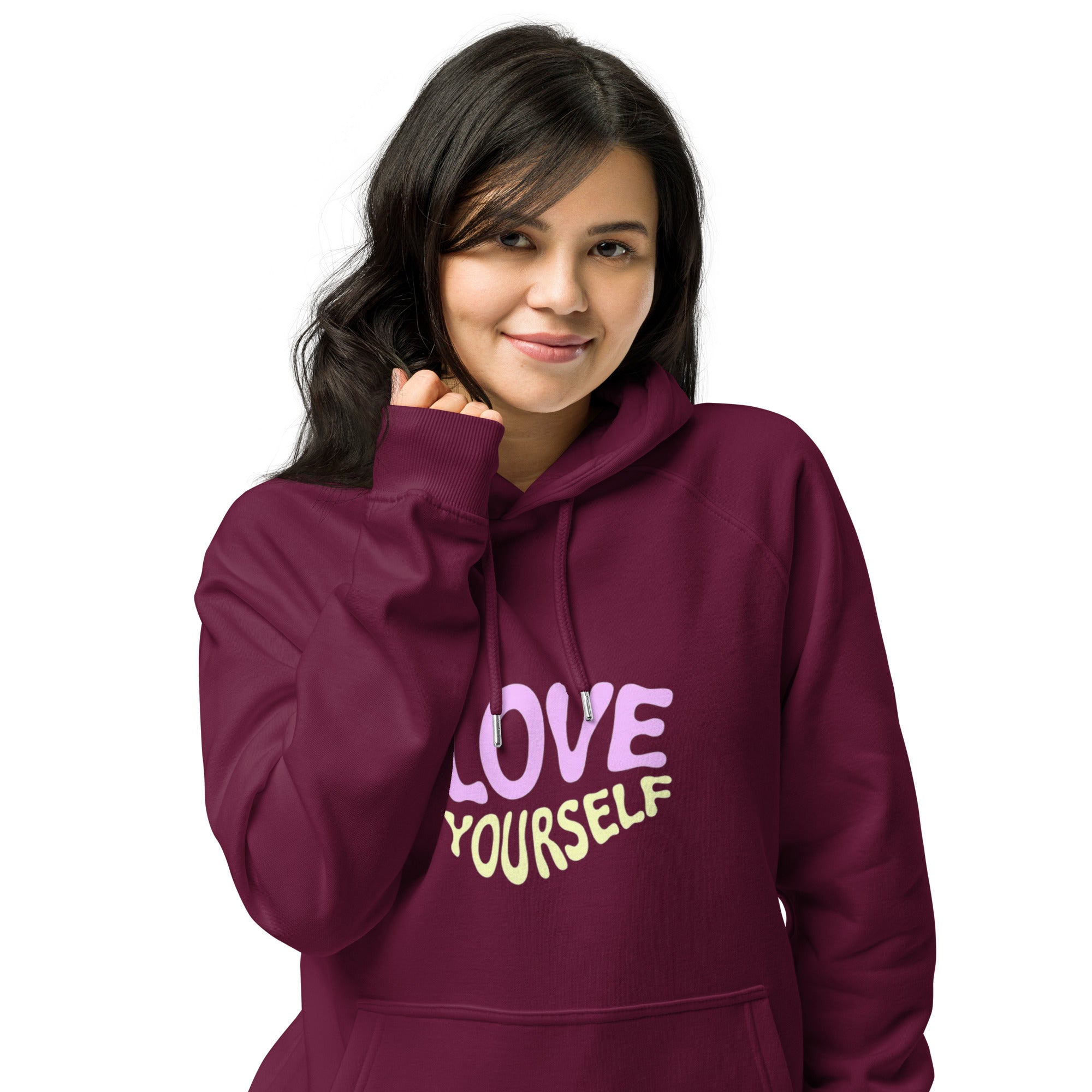Unisex eco raglan hoodie - Louis Alat